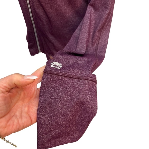 Roots Heathered Purple Full Zip Athletic Jacket Size M - Picture 6 of 10